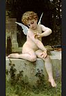William Bouguereau Cupid with a Butterfly painting